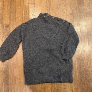 Sezane Dark Gray Turtleneck dress